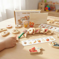 Wooden Lacing Bead Set Hand Eye Coordination   Logical Thinking Training Young Child Threading Toy for Preschool, Classroom