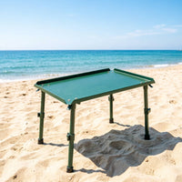 Folding Metal Secure Table Foldable Table Sturdy Furniture for Campers, Outdoor Enthusiasts, Camping, Picnics, Fishing