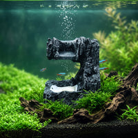 Natural-Looking Mountain Waterfall Aquarium Decoration Safe Aquarium Waterfall Ornament Sturdy Aquatic Tank Rock Formation Sturdy for Aquascape