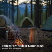 Lightweight Telescopic Stool Quick Setup Retractable Round Stool sturdy Construction foldable Seat sturdy Duty for Campers, explorers, Camping, Fishing, Outdoors, Hiking