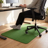 Crystal Velvet Absorbent Non-Slip Office Chair Mat Floor Protector