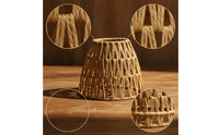 Paper Rope Lampshade Handmade Woven Lampshade Handwoven Woven Lamp Shade for Homestays, Cafes, Restaurants