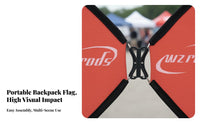 Portable Backpack Flag Patented Design Butterfly Flap Banner Interchangeable Banners Walking Banner Wind Resistant for Event Personnel, Promoters, Advertisers, Outdoor Events, Street Advertising S, Trade Exhibition S, Exhibitions