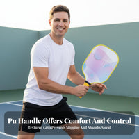 Pickleball Racket Enlarged Sweet Area Hexagonal Interior Pickleball Racket Hexagonal Interior Paddle Sweat-Absorbent Handle