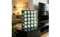 Ball Display Case 5-Tier Acrylic Display Case Clear Golf Ball Holder for Collectors, Sports Fans, Game Room, Clubhouse, Office