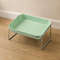 Rectangular Pet Bowl Ergonomic Design PP Bowl Insert Complimentary