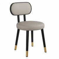 Modern Minimalist Design Upholstered Low-Back Chair Sturdy Frame Household Furniture Soft and Comfortable Accent Seat Long-Lasting Build for Small Apartment Dwellers, Homeowners, Office Workers, Mahjong Room, Kitchen, Bedroom
