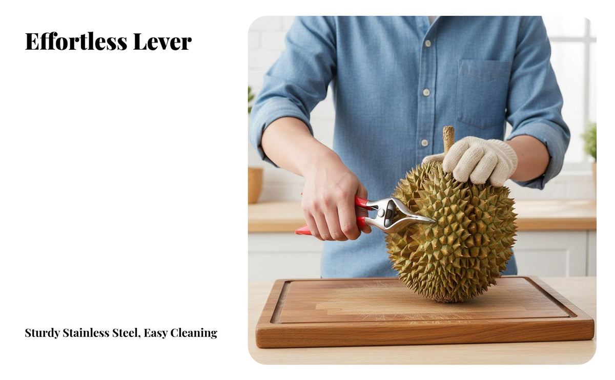 Durian Opener Easy to Use Durian Shell Cracker Versatile Fruit Opening Tool for Home Cooks, Chefs, Restaurant, Restaurants, Supermarket