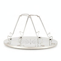 Compact Folding Bread Toast Rack Raised Wire Support Foldable Toast Rack for Barbecue