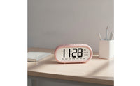 Large Display Bedside Alarm Clock Easy to Read Digital Alarm Clock Compact Quiet for Students, Kids, Bedroom, Nightstand, Dorm Room