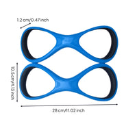 Elbow Molded Swim Bands with 8-Shaped Loop Low-Profile Gear for Long-Axis Stroke Form Exercises