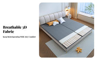 Foldable Design Under-Mattress Support Board Breathable Bedroom Furniture Accessory Anti-Sag Bed Base Heavy Duty for Seniors, Couples, Homeowners