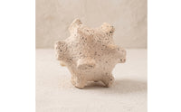 Geometric Sculpture Spiky Geometric Ornament Porous Tabletop Decor Piece for Living Room, Study