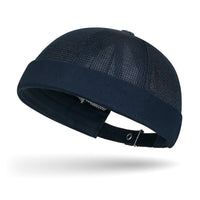 Mesh Brimless Cap Ventilated Brimless Cap Skullcap Breathable Lightweight for Streetwear, Outdoor Activities