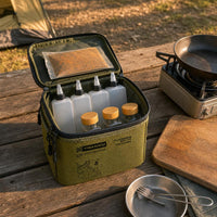 Portable Outdoor Spice and Condiment Storage Bag Set for Camping & Picnic