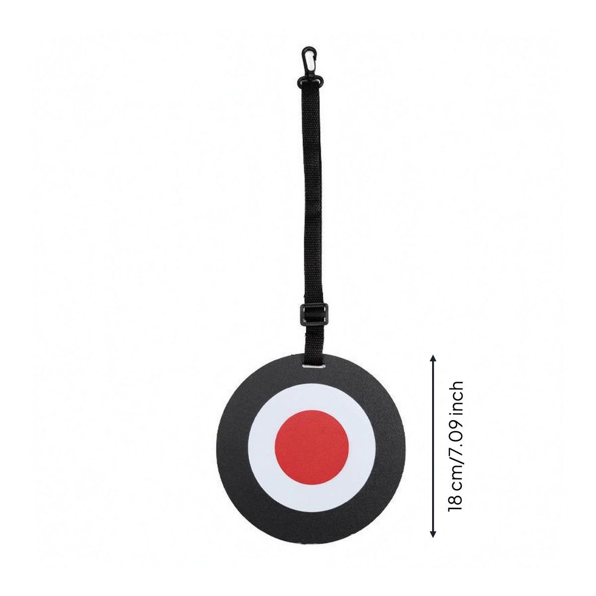 Target Center unrestrictedKick Target Adjustable Strap Hanging Soccer Target Red and White Sports Training Gear Black