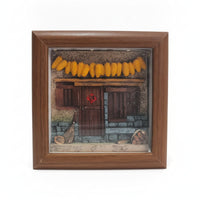 3D Embossed Village Light Farmhouse Night Light Touch Switch Rustic