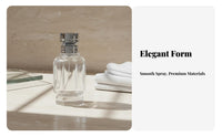 Empty Glass Spray Bottle Zinc Alloy Cap Refillable Glass Perfume Bottle for Travel, Dressing Table