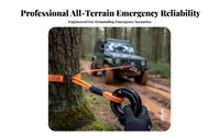 High Breaking Strength Snatch Loop Heavy Duty Winch Recovery Loop Low Friction Design Aluminum Snatch Block Lightweight for ATV/UTV Riders, Truck Owners, Rescue Personnel, Winching, Vehicle Extrication, Emergency Situations, Mudding