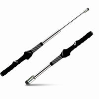 Metal Shaft Telescopic Golf Swing Training Stick Non-Slip Grip Retractable Golf Swing Practice Aid Compact