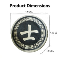 Large Stepping Stones, Concrete Steppers 44x44x5cm, Square Textured Garden Pavers, Weather-Resistant Patio Decor