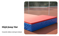 High Jump Landing Mat Tear-Resistant Backward Flop Flop Mat Zippered Cover Pole Jump Landing Landing Area for Athletes, Students, Gymnasium