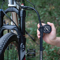Portable Mountain Bike Shock Pump Leak-Proof Rear Shock Pump Aluminum Alloy for Trail Riding