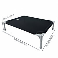 All-Season Use Raised Dog Cot Long-Lasting Frame Elevated Pet Bed Easy to Clean Breathable Mesh Dog Bed Anti-Scratch for Outdoor