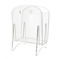 Acrylic Magazine Rack Glossy Finish Magazine Rack Handle Opening Stand