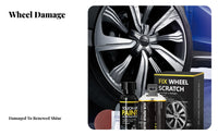 Alloy Wheel Scratch Repair Kit Easy Application Wheel Scratch Repair Kit Fast-Quick-Setting Formula Car Rim Paint Pen for Drivers, Garage, Home