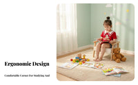 sturdy Wood Frame Upholstered Mini Couch Removable and cleanable Cover creaturethe childed Mini Sofa Soft Upholstery children's Furniture Sturdy Construction for Toddlers, Preschoolers, Kindergarten, literature Corner, Playroom, Nursery