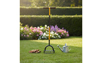 Anti-Clogging Manual Spike Aerator No Bending 2-in-1 Lawn Corer Reduces Back Strain Gardening Tool for Garden