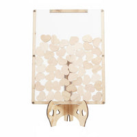Tabletop Decoration Wooden Heart Guest Book Romantic Design Wooden Heart Sign Personalized for Valentine's Day