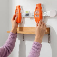 Adjustable Clamps Hanging and Positioning Ruler Printed Measurement Markings Picture Hanging Ruler Handheld Wall Art Aligner Allall-in-All-in-One-Piece