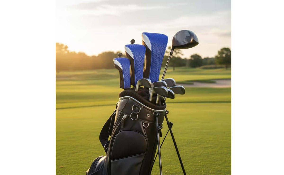 4 Pieces Mesh Club Sport Headcover Set Scuff Protection Mesh Club Sport Club Protectors Driver and Utility Headcovers