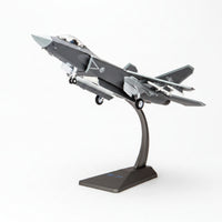 J-31 Fighter Jet Model Alloy Aircraft Model with Landing Gear Decorative Toy for Aviation Enthusiasts