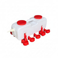 Constant Water Level Automatic Chicken Waterer with Buoyant Valve Sturdy Automatic Chicken Waterer Continuous Self-Filling Poultry Drinker Fresh for Chickens