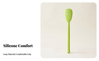 Long Handle Silicone Massage Scraper Ribbed Grip Perforated Massage Board