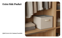Multi-Layer Storage Compartment-Saving Hanging Closet Organizer No Installation Required Textile Hanging Shelves for Dorm Room, Nursery, RV