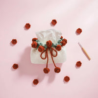 Creative Gift Blossom Flower Tissue Box Cover Kit Includes Tools and Tutorial DIY Crochet Tissue Box Kit for Beginners, Car