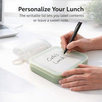 Sandwich Box for School Lunch, Sandwich Holder for Work, Reusable Sandwich Container, Lunch Box Easy Locking, Compact Portable Lunch Carrier