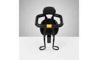 Safety Belt Front Mounted Child Bike Seat Easy Installation Kids Bike Seat with Guardrail Padded Cushion Cycling Accessory for Children, Toddlers, Babies, Family Rides
