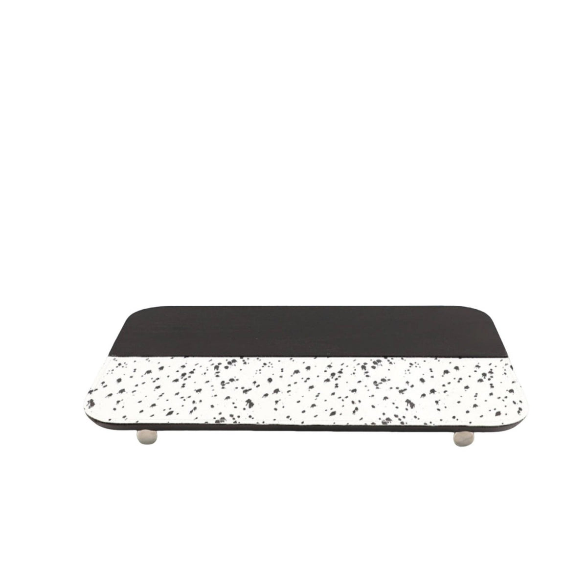 Wood Leather Tray Nordic Style Wooden Rectangle Tray Mixed Material Home Decor for Entryway