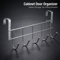 Over Door Hooks Stainless Steel, Over Cabinet Door Hook Rack, Kitchen Towel Over Door Hooks, Stainless Steel Over Door Hooks