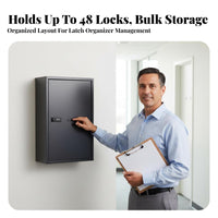 Surface-mountedMounted Latch Cabinet sturdyDuty Build 48surface Storage System Safe Antipilferage Storage Solution for Business Owners