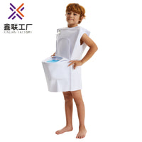 儿童万圣节halloween趣味马桶套装演出服少儿cosplay服公园表演服