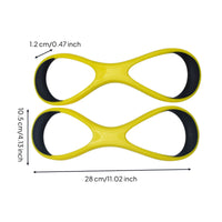 Elbow Molded Swim Bands with 8-Shaped Loop Low-Profile Gear for Long-Axis Stroke Form Exercises