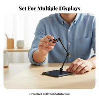 5 Pieces Action Figure Display Stand Adjustable Action Figure Stand Articulated Model Holder Sturdy Support for Photography