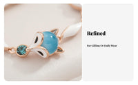 Chatoyant Stone Bracelet Colorful Charms Wild Animal Charm Bracelet