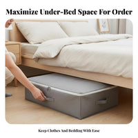 Under-Bed container Foldable Underbed textile Bag Hand cleanable for Apartment Dwellers